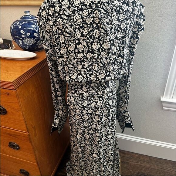 Reiss Micah Floral Printed Midi Dress-J3 - Picture 7 of 11